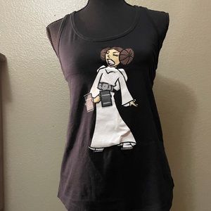 Princess Leia Star Wars racer back tank